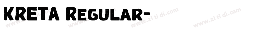KRETA Regular字体转换